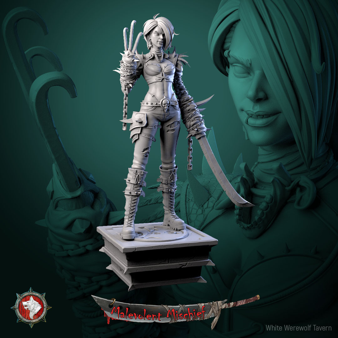 The Crimson Huntress Kali 75mm scale